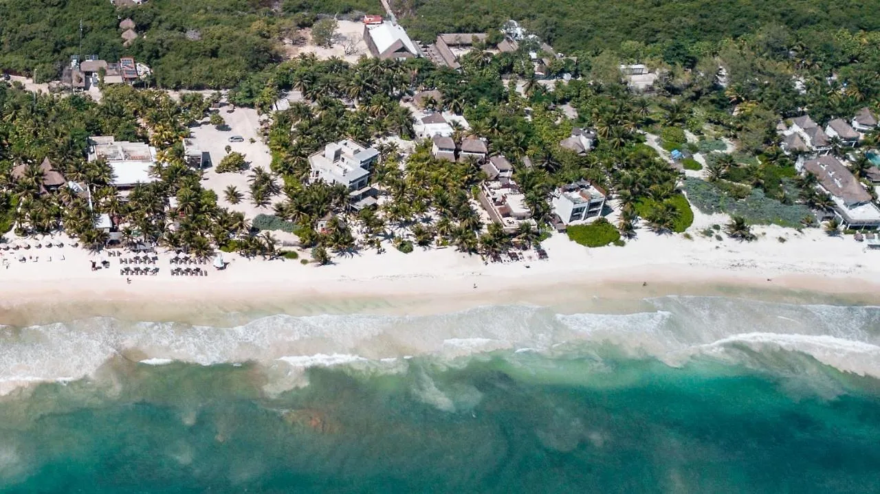 Hotel Los Arrecifes à Tulum Mexique